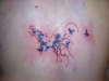 Purple and Red Butterfly tattoo