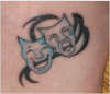 Theatre Masks tattoo