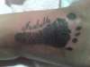 baby foot print tattoo