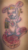 bunny and beef tattoo