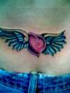 heart wings tattoo