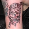 mummy skull tattoo