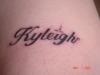 My daughters name tattoo