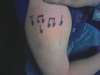 music notes tattoo
