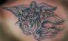 skelleton and angels tattoo