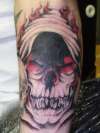 skull/reaper tattoo