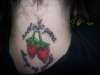strawberry tattoo