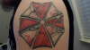 umbrella logo tattoo