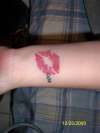 xoxo lips tattoo