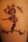 Pirate Betty Boop tattoo