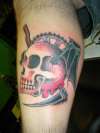 Skull and Chain Ring tattoo