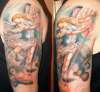 St. Micheal slaying Lucifer tattoo