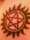 Supernatural pentacle tattoo