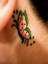 Watermelon Butterfly tattoo