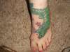 finished gator foot tattoo