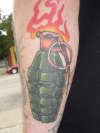 grenade tattoo