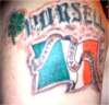 irish flag tattoo
