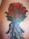 rose I fixed and colored for my roomate tattoo