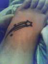 shooting star tattoo
