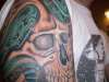 skull and snake finished 2 tattoo