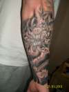 sleeve in progess tattoo