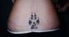 wolf paw print tattoo