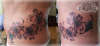 Hibiscus on hip tattoo