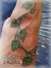 Ivy on foot tattoo