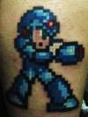 Megaman pixelated tattoo