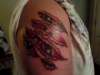 Scratched tattoo