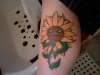 awsome vampire sunflower tattoo
