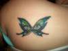 butterfly with eyes tattoo
