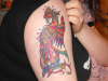 colourful pheonix tattoo