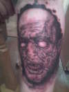 horror face tattoo
