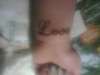 left wrist tattoo