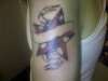 star and banner tattoo