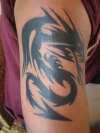 tribal dragon tattoo