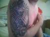Angel & Sacred Heart tattoo