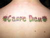 Carpe Diem Rasta Colors tattoo