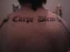 Carpe Diem (seize the day) tattoo