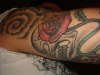Memorial Skull and Rose tattoo