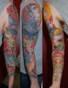 cover up sleeve complete tattoo
