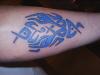 Blue Tribal tattoo