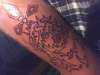 jesus cross tribal tat tattoo