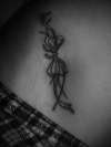 ribbon on my hip :) tattoo