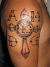 AMDG tattoo