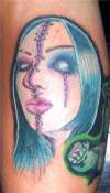 Blue Dead Girl tattoo