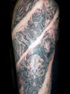 Horiyoshi III Demon Dragon sleeve tattoo