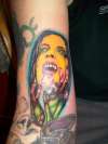 Vampire chick tattoo