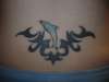 dolphin & tribal design tattoo